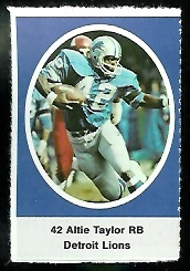 1972 Sunoco Stamps      202     Altie Taylor